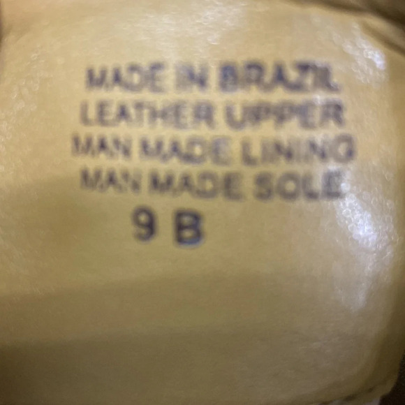 BCBGirls Brown Gold Tortoise Shell Patent Leather Ankle Strap Block Heels Size 9 - Picture 11 of 11